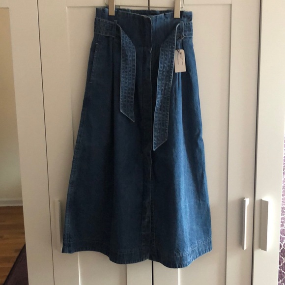 Steven  Alan Denim Skirt with belt - Picture 10 of 10